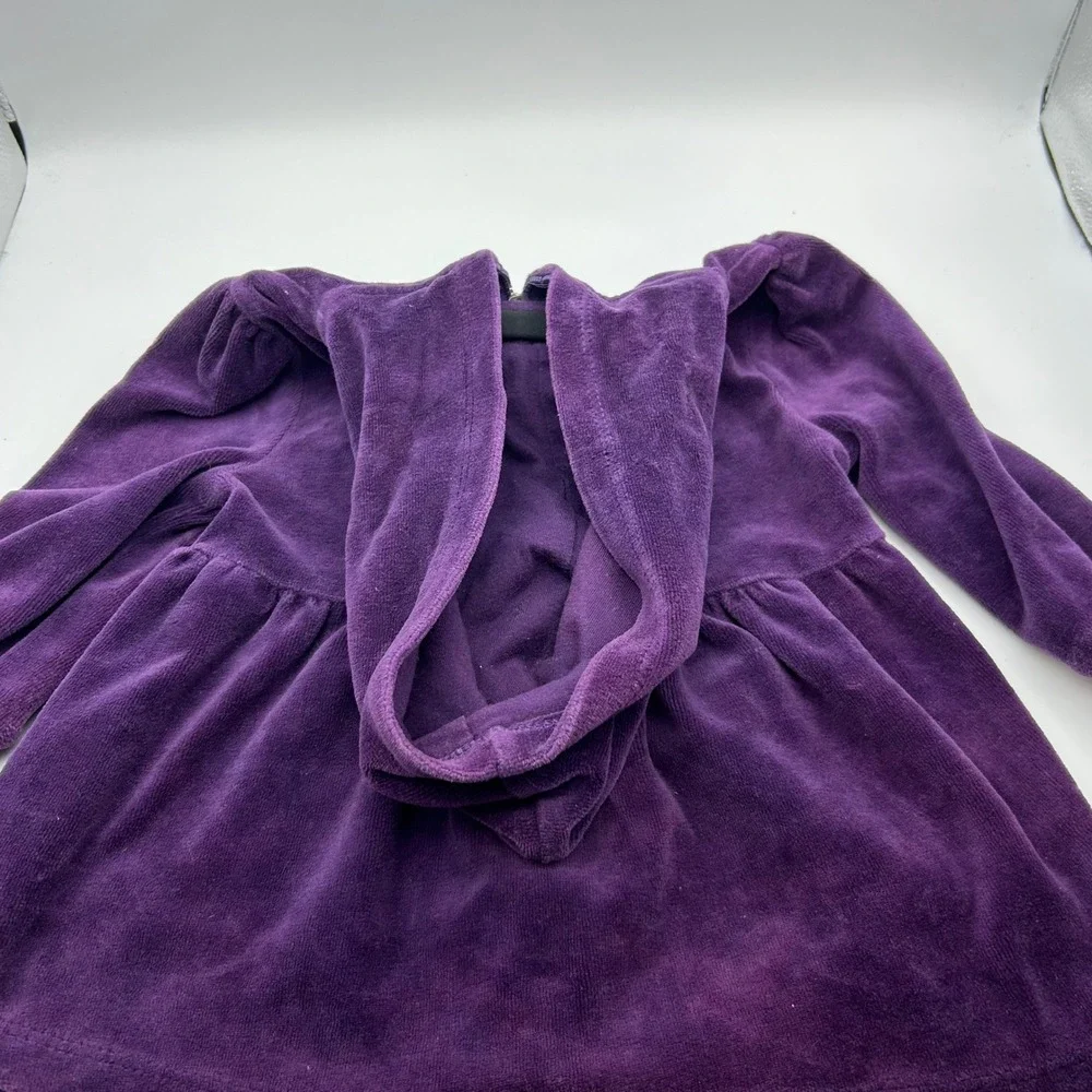 Crazy 8 Pink Moto Jacket & Calvin Klein Purple Velour Hoodie Bundle 12-18 Months